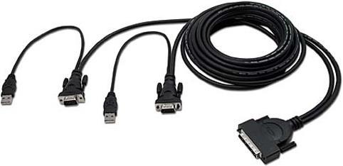 Produktbild Belkin OmniView KVM-Kabel, QuadBus Serie, Dual Port, USB