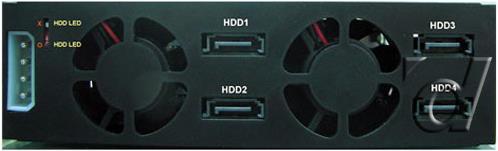 Produktbild Joujye ST-1040SS Backplane, 4x 2.5" SAS/SATA HDD