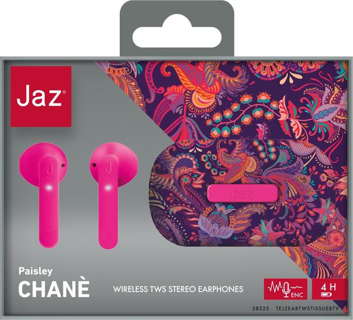 Immagine prodotto JAZ Auricolari Chanè TWS con tecnologia ENC e base in tessuto (ANC, 4 h, Senza fili)