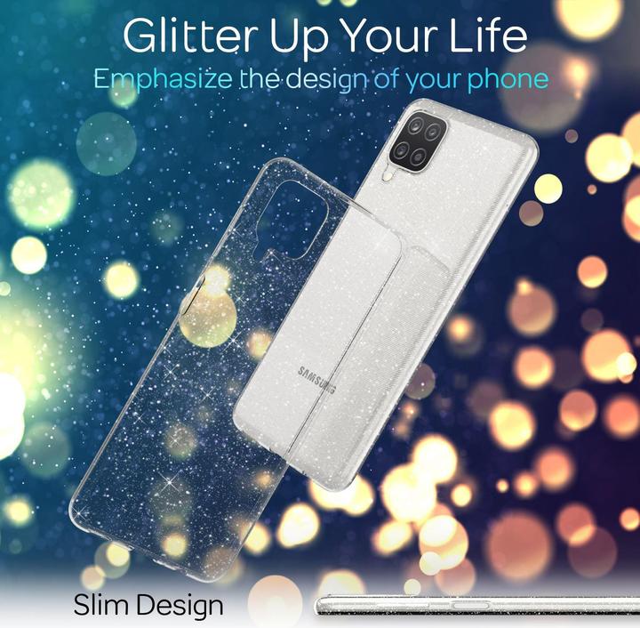 Produktbild Nalia Klare Glitzer Silikon Hülle (Samsung Galaxy A12)