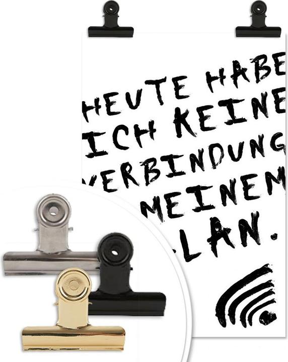 Produktbild Trenddeko Heute habe ich keine Verbindung zu meinem E-LAN (90 x 140 cm)