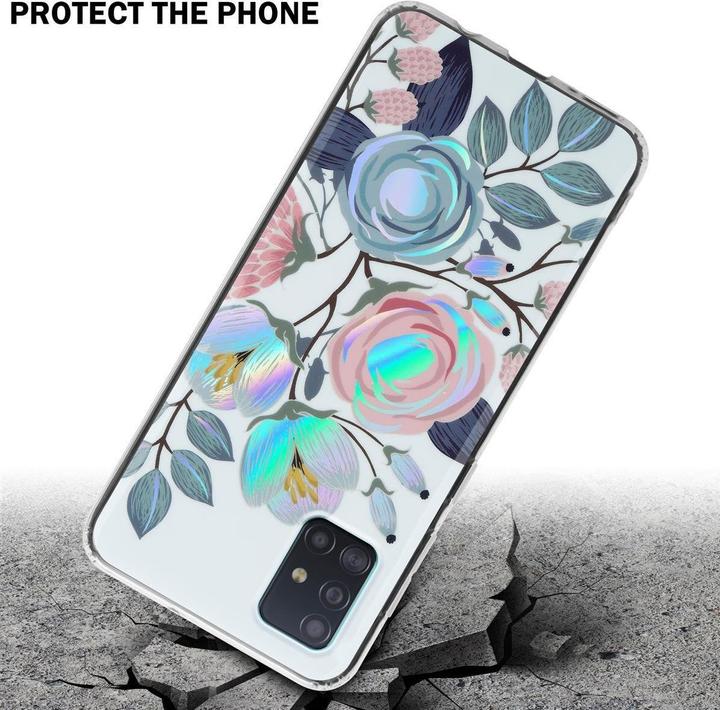 Produktbild Cadorabo IMD TPU Bunte Blumen & Blätter Cover (Samsung Galaxy M40s)
