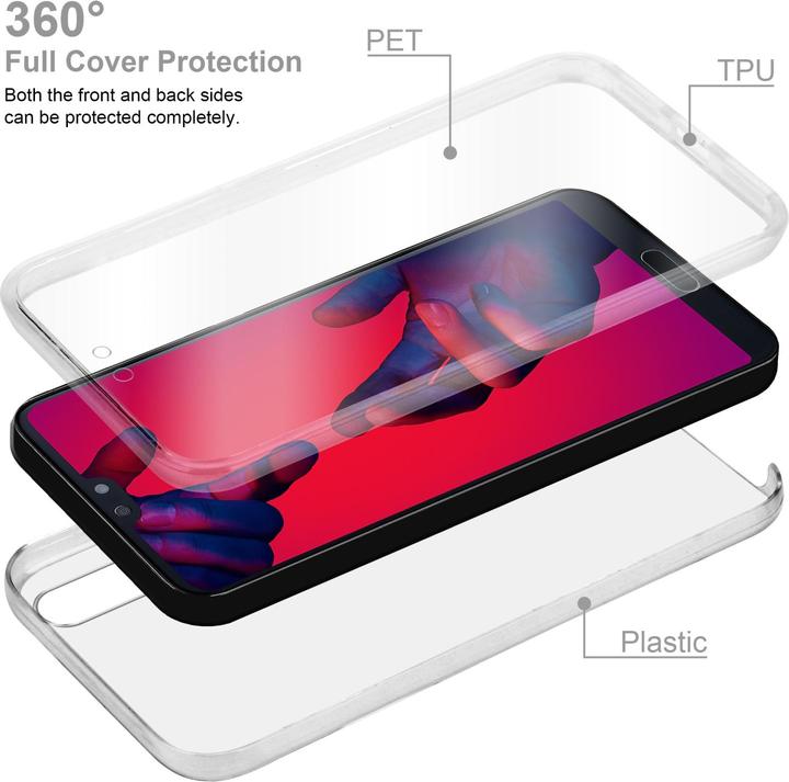 Immagine prodotto Cadorabo Custodia TPU con scafo a 360 gradi (Huawei P20 Pro, Huawei P20 Plus)