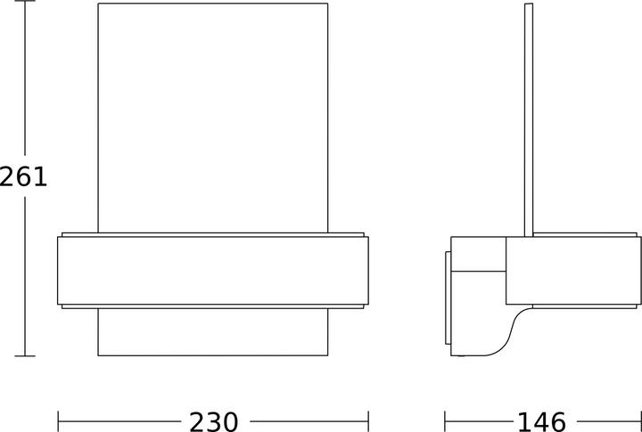 Immagine prodotto Steinel L 820 SC SI Up- & Downlight Numero civico 087579 Lampada da parete per esterni a LED con rilevatore (5 m)