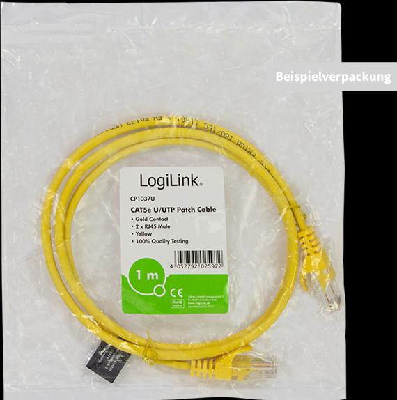 Produktbild LogiLink Netzwerkkabel (U/UTP, CAT5e, 0.50 m)