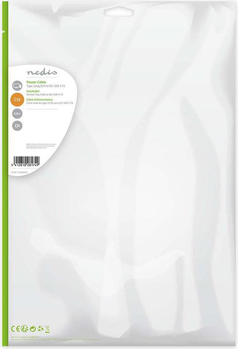 Actual product image Nedis CH power cable (5 m)