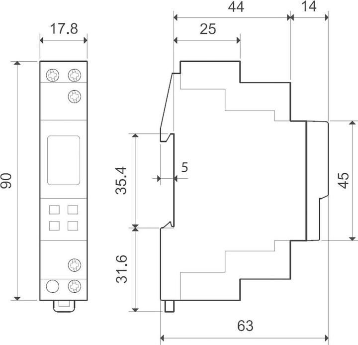 Produktbild Finder Zeitschaltuhr für Hutschiene B