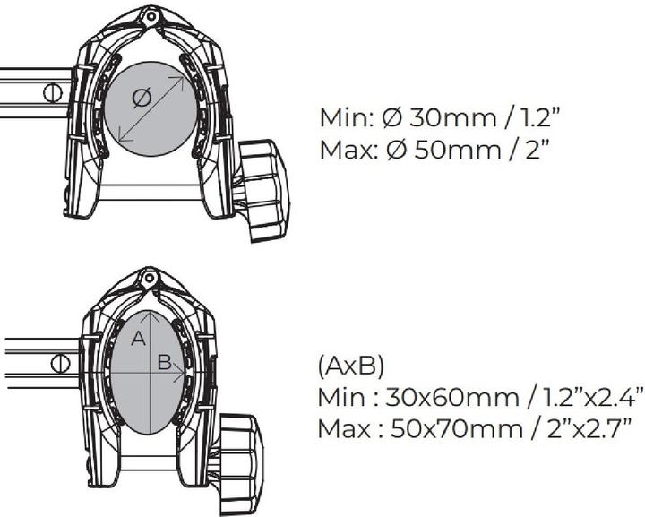 Produktbild Menabo Rahmenhalter für Veloträger XL