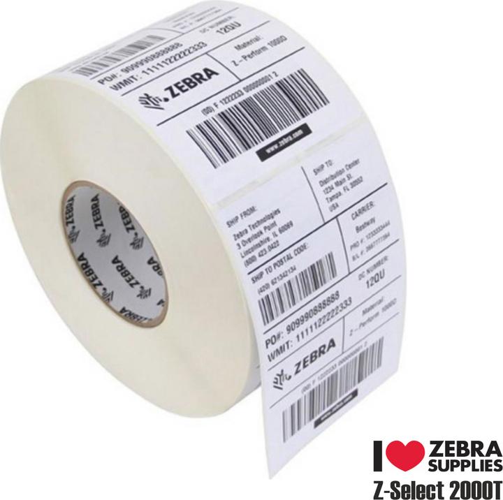 Actual product image Zebra Z-Select 2000T, label roll, 102x152mm Z-Select 2000T, label roll, premium coated, for