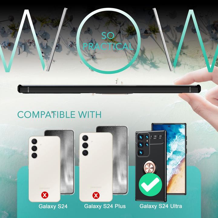 Actual product image Nalia Matte Ring Silicone Sleeve (Samsung Galaxy S24 Ultra)