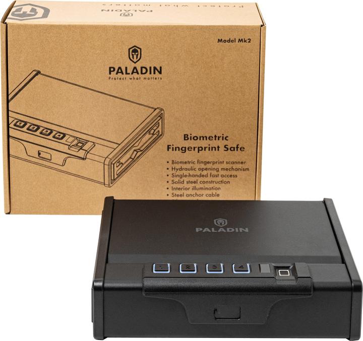 Actual product image Paladin Coffre-fort biométrique d'empreintes digitales