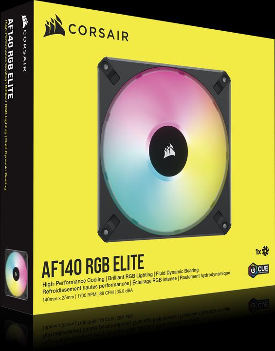 Actual product image Corsair AF140 RGB Elite (140 mm, 1 x)