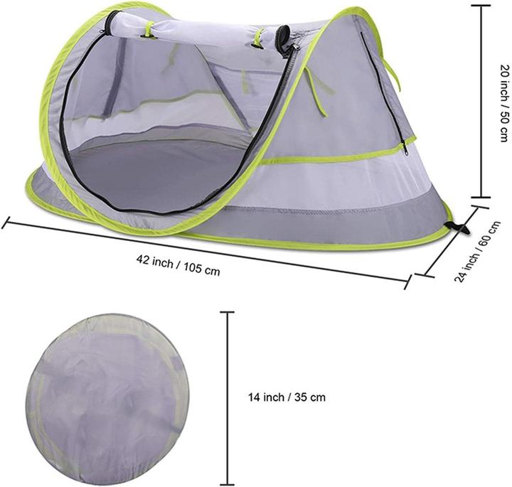 Image du produit ASMI Tente de plage pop-up pour bébé avec protection solaire UPF 50 (Tente de plage)