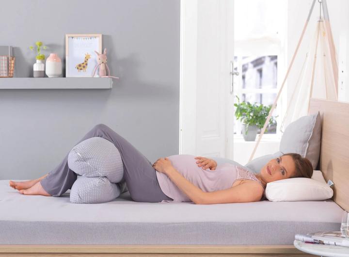 Produktbild Theraline Stillkissen Bezug my7 mittelgrau Bambus (150 cm)