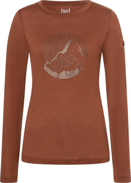 Actual product image Super Natural Damen Mountain Mandala Tree Langarm-T-Shirt (XS)