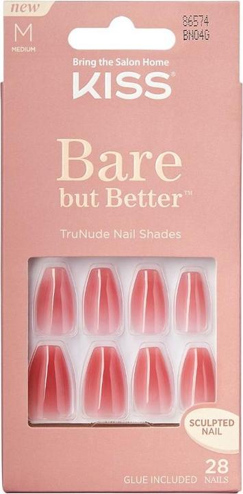 KISS Bare But Better Nails (Kunstnägel, Nude)