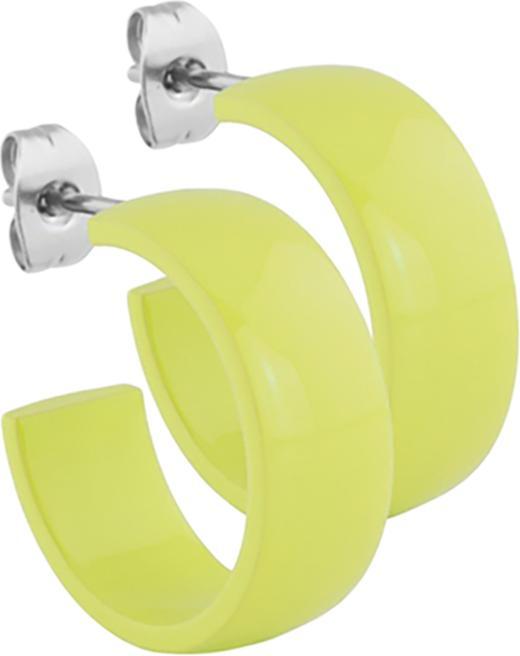 Star Piercing Ohrstecker gelb rund abgerundet 8x20 (ohne Messing, Chirurgenstahl 316L)