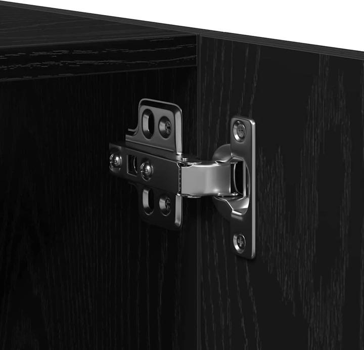 Produktbild VidaXL Bad-Wandschrank Schwarz Eiche 30x30x80 cm Spanplatte (30 x 30 x 80 cm)