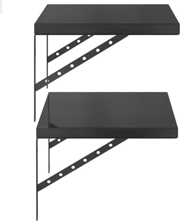 Actual product image VidaXL Wall shelves 2 pcs. 50 x 40 cm Noble (50 x 40 x 3 cm)