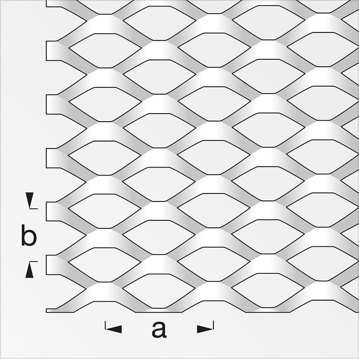 Produktbild Alfer Streckmetall Stahl 2.2mm (120 mm, 120 mm, 2.80 mm)