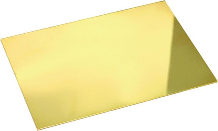 Actual product image Werkstarck brass sheet (500 mm, 1000 mm, 1 mm)