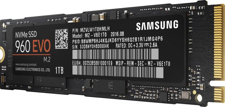 Image du produit Samsung 960 Evo (250 Go, M.2 2280)