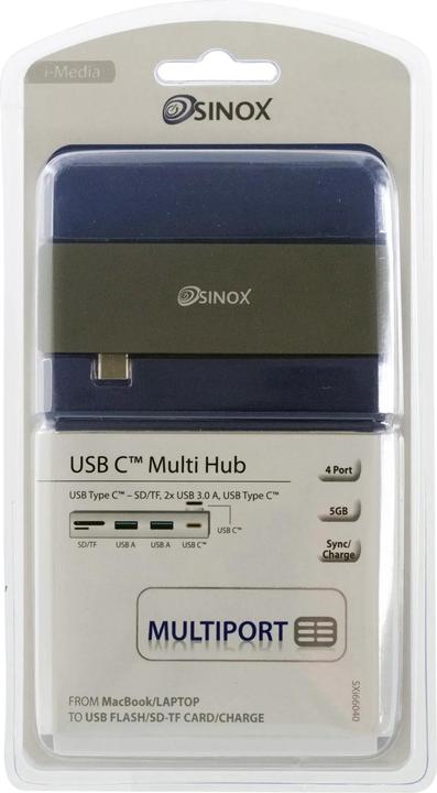 Immagine prodotto Sinox Hub USB C iMedia, Alluminio (3 Porti)