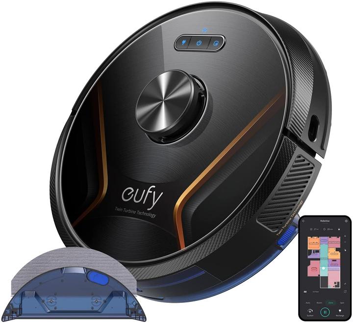 Image du produit eufy RoboVac X8 Robot Aspirateur Noir Compatible avec Amazon Alexa, compatible avec Google Home, Vocal... (Robot d'aspiration et de nettoyage)
