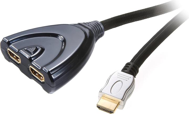 Actual product image Vivanco 2>1 HDMI switch, 0.80m