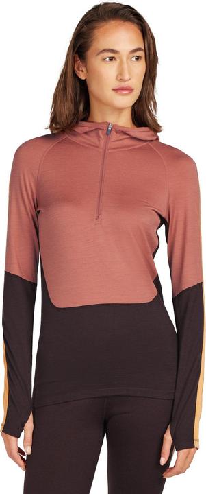 Actual product image Icebreaker Women's 200 Sonebula L/S Half Zip Hood (XL)