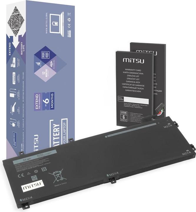 Produktbild Mitsu Bateria Bateria do Dell XPS 15 9550 - RRCGW 4910 mAh (56 Wh) 11.4 Volt (3 Zellen, 4900 mAh)
