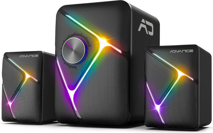 Actual product image Advance Enceintes 2.1 sans fil SoundPhonic RGB (Noir)