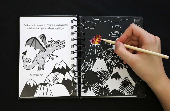 Actual product image Kreativ-Kratzel Pocket Art: Fantasy (German, Eleanor Summer, 2017)