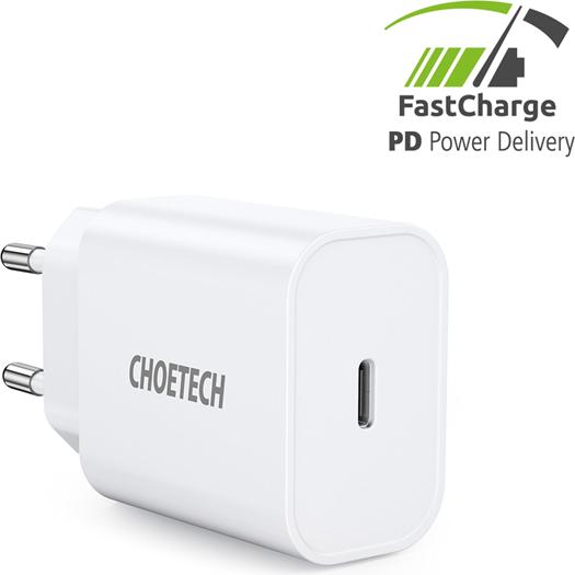 Produktbild Choetech Schnellladegerät PD 20W USB-C weiss (20 W)