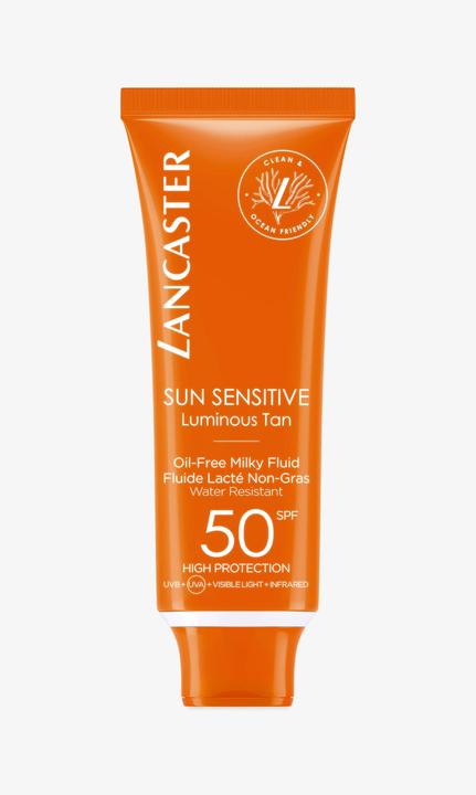 Actual product image Lancaster Sensitive Milky Fluid (Suntan lotion, SPF 50, 50 ml, 150 g)