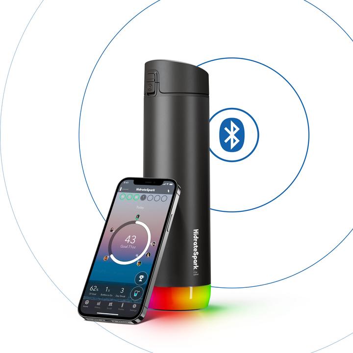 Actual product image HidrateSpark PRO 2 - 21oz Straw - Black