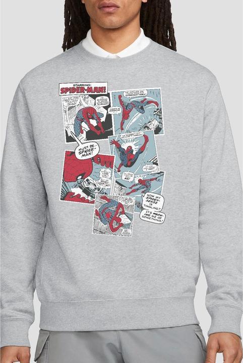 Immagine prodotto Spiderman Felpa Collage di Pannelli Adulto Unisex (XXL)