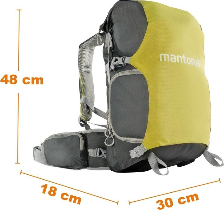 Produktbild mantona Kamerarucksack elementsPro 30 V2 grün (Fotorucksack)