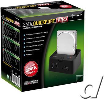 Actual product image Sharkoon SATA QuickPort PRO, USB & eSATA connection external