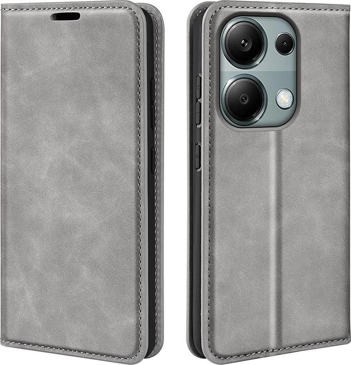 Produktbild Cover-Discount Poco M6 Pro / Redmi Note 13 Pro 4G - Stand Case grau (Xiaomi Redmi Note 13 Pro 4G)