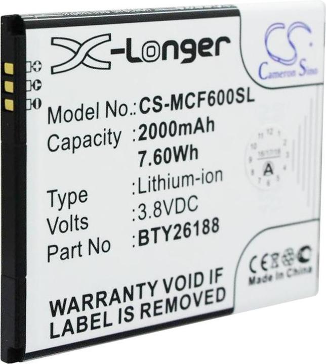 Actual product image AccuCell Akku MOBISTEL Cynus F6, BTY26188