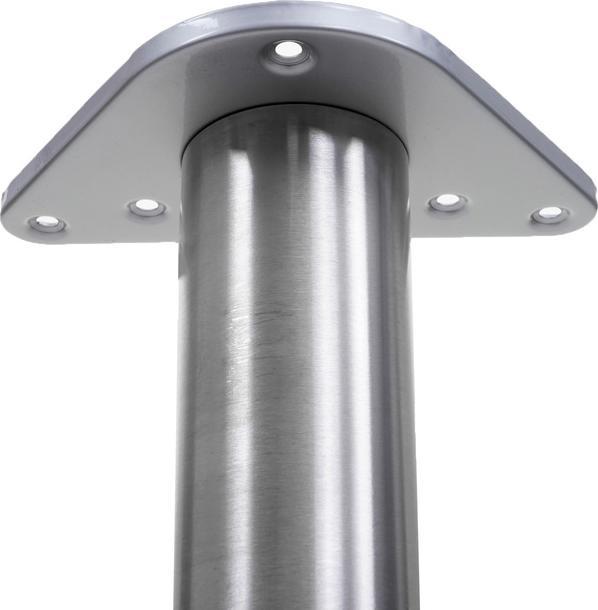 Image du produit Swisshandel24 4x Pied de table, pour bureau Pied de table de salle à manger, 73cm Aspect inox