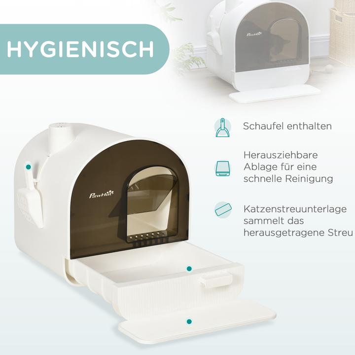 Produktbild PawHut Katzenklo mit Filterpackung (Katzenklo geschlossen)