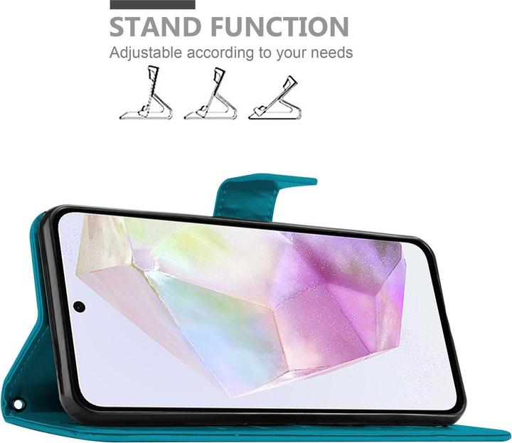 Actual product image Cadorabo Cover for Samsung Galaxy A35 with floral pattern (Samsung Galaxy A35)