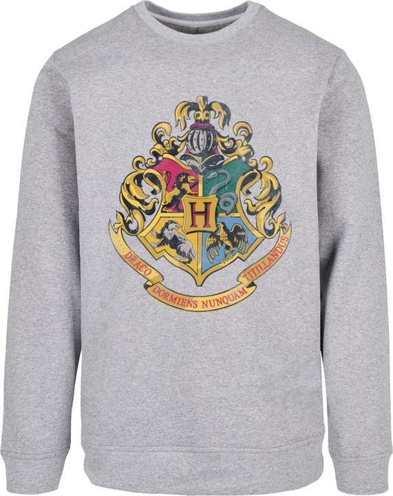 Actual product image Absolute Cult Harry Potter Distressed Hogwarts Crest Crewneck - 117529 (M)