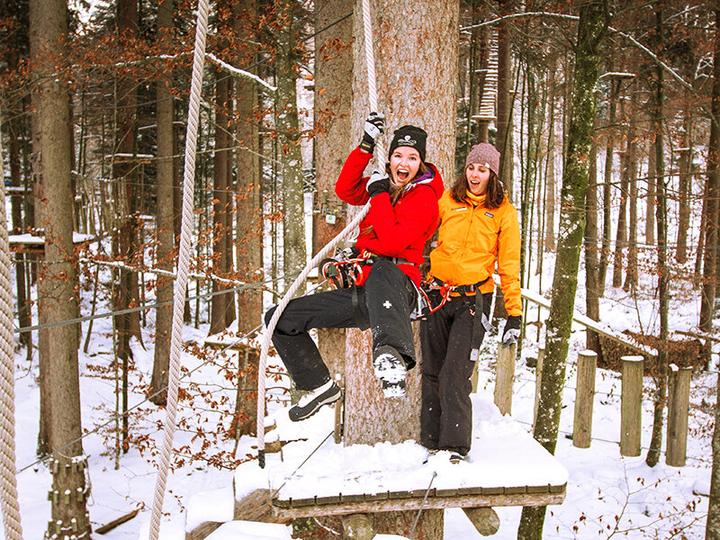 Actual product image Smartbox Plein air activity in Interlaken: access to 9 accrobranche courses for 2 adults with briefing (2 pers.)