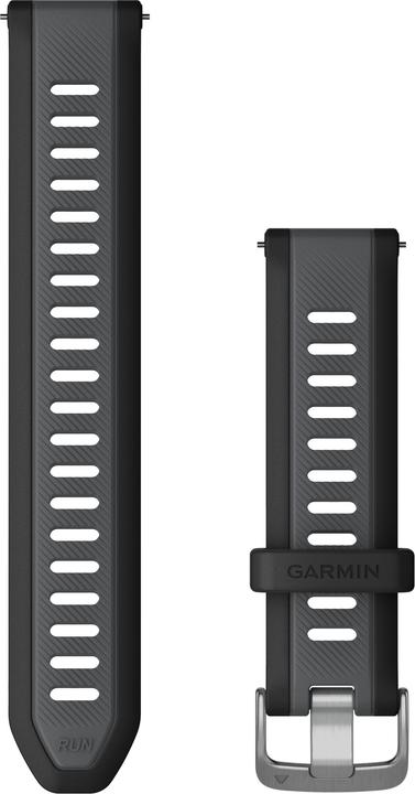 Image du produit Garmin watch strap Quick Release, noir/gris clair (20 mm, Silicone)