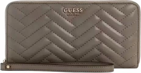 Guess Anning SLG Damen Geldbörse mit Reissverschluss, gross, Beige Drt