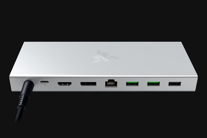 Actual product image Razer NB Acc Dock USB-C 4 Mercury (RC21-02280200-R3EK) (USB-C, 14 Ports)