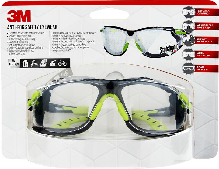 Actual product image 3M Solus safety goggles